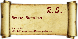 Reusz Sarolta névjegykártya