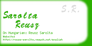 sarolta reusz business card